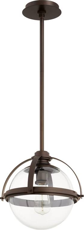 Quorum 190808105127 88-13-86 Contemporary Modern One Light Pendant In Bronze/dark Finish