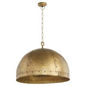 Quorum International 190808175212 Artisan Brass Three Light Pendant From The Series Collection