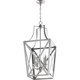 6736-5-65 Quorum International Signature Foyer Pendant Satin Nickel