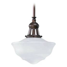 801-12-86 Quorum International Schoolhouse Pendant Oiled Bronze