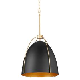 860-3-5980 Quorum International 860-3 Jamie 3 Light 19 Inch W Pendant - Black