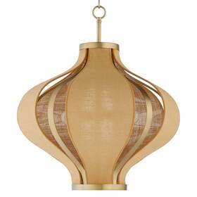 892-3-80 Quorum International 892-3 Monroe 3 Light 24 Inch W Pendant - Brass