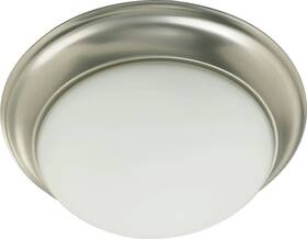 3507-11-65 Quorum Lighting 11.5 Inch One Light Flush Mount-satin Nickel Finish Ceiling Mount