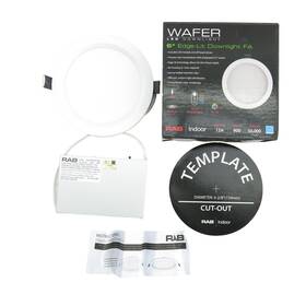 Wfr6r129fa120wb Rab 6 Inch Wafer Led Edge Lit Downlight Fa Dimmable