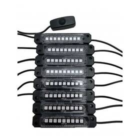 8-pod Racesport 814843026475 Rsbrw White 72-led Super-bright Led Bed Rail Lighting Complete