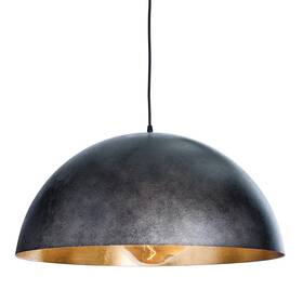 R-16-1091blk Regina Andrew Detroit Sigmund Pendant Large Black And Gold 16-1091blk