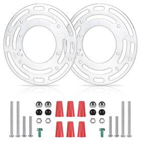 Regular 711467444417 2 Pack Light Fixture Mounting Brackets Ceiling Plate Wall4644