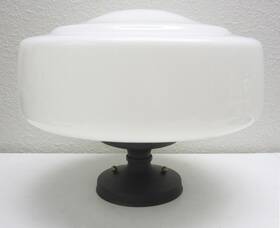 A6916 Rejuvenation Eastmoreland Semi-flush Fixture Oil-rubbed Bronze 12 Inch Opal Shade
