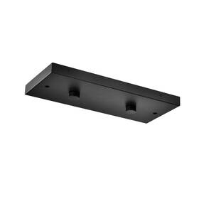 2l-1row-bk Rene Lighting Two Pendant Light Linear Canopy Accessory Kit 14 Inch Flush Mount Clus