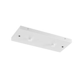 2l-1row-wht Rene Lighting Two Pendant Light Linear Canopy Accessory Kit 14 Inch Matte White