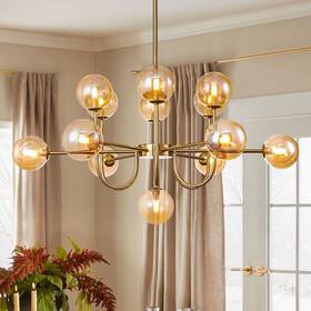 Rennnsan 721805618114 13-light Mid-century Modern Sputnik Cluster Pendant Lighting