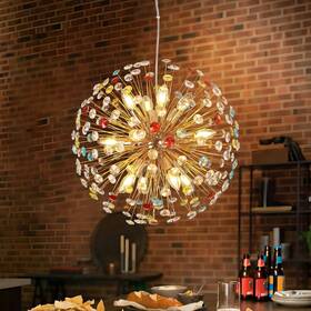 Rennnsan 721805621152 12-light Modern Glam Linear Sputnik Crystal Chandelier