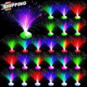 Tou-retisee-184 Retisee 24 Pcs Halloween Fiber Optic Lamp Multicolored Pink Red Blue Green