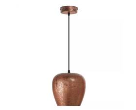 River Of Goods 20869 Corbeau 8 Inch Distressed Copper Color Metal Pendant Light