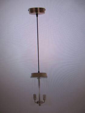 20974 River Of Goods Kinsley 2-light Gold Shaded Pendant Light W Wood Empire Shade