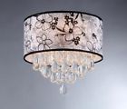Rl1055 Flower Chandelier - Shade Crystal