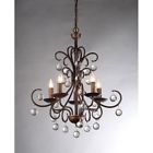 Rl8054 Warehouse Of Tiffany Grace Crystal Drop Chandelier