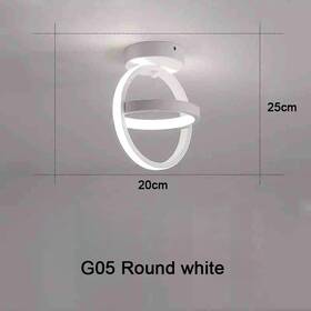 Pl230 Rmmkss Modern Led Ceiling Light 2 Rings Indoor Fixture With Touch For Hallway Ba