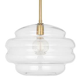 Cl65 Robert Abbey 008322760664 Horizon Pendant 15 Inch W - Brass