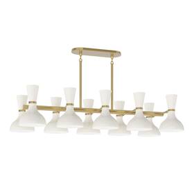 Ly20ly Robert Abbey Clare Chandelier 10 Light 46 Inch W - Modern Brass /