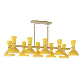 Robert Abbey Su20su Clare Chandelier 10 Light 46 Inch W - Modern Brass /
