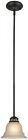 Roc91216-18-1 Project Source Fallsbrook Bronze Single Etched Glass Bell