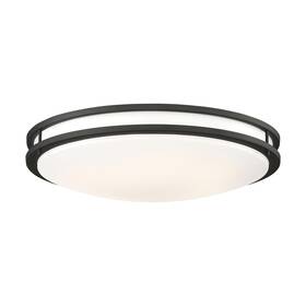 Nvcf46801mbk Roseto Nvcf46801 Boundless 24 Inch W Led Flush Mount Ceiling Fixture - Black