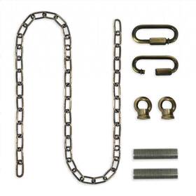 Lc-2002-ab-6-1 Royal Designs Inc. 742574169751 Heavy Duty Lighting Fixture Chain Antique Brass