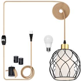 Dd-rz-81 Ruzectt In Pendant Lighthanging Light With Plug Cordblack Hanging Lamp Dimmable