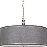 Rv-cc230960-bn Kira Home Adelade Modern Drum Pendant Chandelier Gray 313105582525