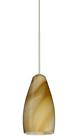 Rxp-7198hn-sn Besa Lighting Pendant Karli Satin Nickel Honey