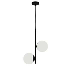S-cevada 356255209944 2-lights Globe Pendant Light White Glass Ball E14 Led Hanging Ceil Inch