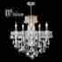 S7089c25 Unbranded 5 Light Chrome Finish 25 X Old Olde World Clear Crystal Candle Chandelier