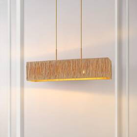 Safavieh 195058709705 Lighting Collection Amangiri Natural/gold 5-light Adjustable Pendant Chandeli