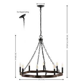 2172784031 Safavieh Cha4042a Brookville 8lt 28 Inch Chandelier Reduced Price