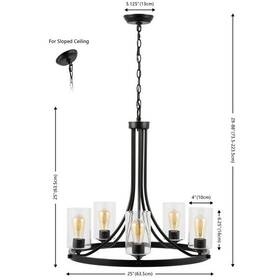 2172784275 Safavieh Cha4043a Emersyn 5lt 25 Inch Chandelier Reduced Price