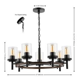 2172764881 Safavieh Cha4050a Vancouver 7lt 27 Inch Chandelier Reduced Price