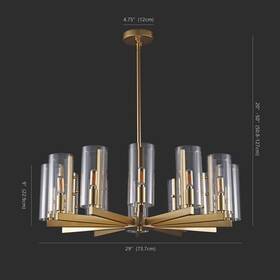 2172761968 Safavieh Ctl1014a Benicio Gold Chandelier Reduced Price