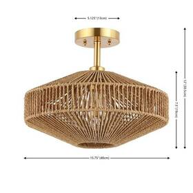 2172753542 Safavieh Flu4106a Janora 15.75 Inch Flush Mount Reduced Price