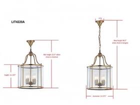 2172763079 Safavieh Lit4220a Sutton Place Med Pendant Light Reduced Price