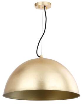 Pnd4005a Safavieh Collection Archer Dome 21 Inch Adjustable Pendant Light Gold Leaf