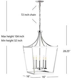 2172773823 Safavieh Pnd4091b Kenris 5lt 16 Inch Pendant Reduced Price