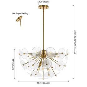 2172783198 Safavieh Pnd4198a Miri 6 Lt 23.75 Inch Pendant Reduced Price