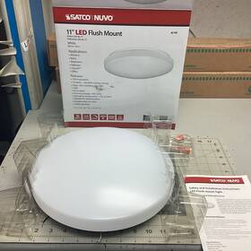 62-745 Satco 11 Inch Led Flush Mount Ceiling Light 16w 3000k 990lm Part # 62-745- Xx29