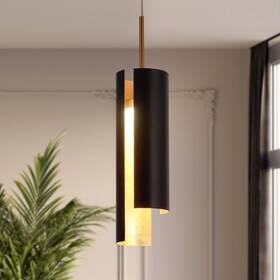 Savonnerie 714651965921 Black While 1-light Modern Brass Gold Led Pendant Light