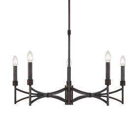 1-8167-5-26 Savoy House 1-8167-5 Gardner 5 Light 30 Inch W Taper Candle Style - Champagne Mist