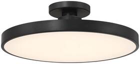 6-2969-1-89 Savoy House 6-2969-1 Thayer 20 Inch W Led Semi-flush Ceiling Fixture - Black