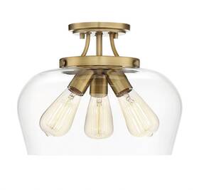 6-4035-3-322 Savoy House - 3 Light Semi-flush Mount-transitional Style With Contemporary And