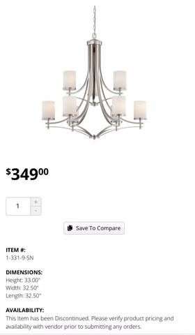 1-331-9-sn Savoy House 6177-9-64 Colton 9-light Chandelier In Satin Nickel