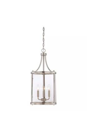 7-1040-3-sn Savoy House - 3 Light Small Foyer-transitional Style